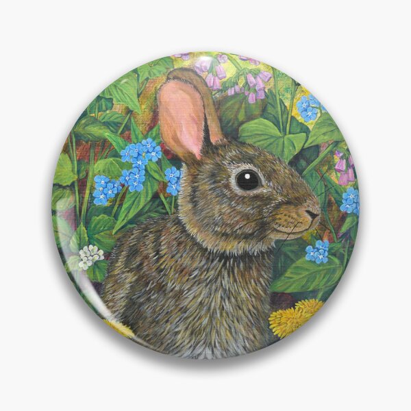 Item preview, Jack By The Hedge Rabbit - comfrey - alkanet - dandelions - wildflowers designed and sold by Moorcatstudio.