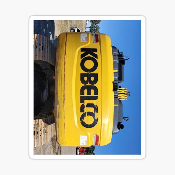 Kobelco Yellow 1 Sticker For Sale By Legitmanis Redbubble