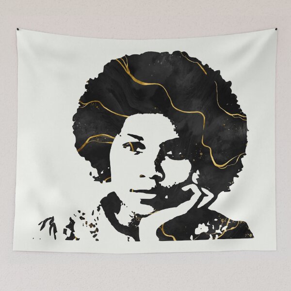 Item preview, Bell Hooks Image Gold Marble Gloria Jean Watkins RIP  | Bell Hooks Legendary Black Woman | Melanine | Black the Prime Element Black Pride designed and sold by SchlossInspire.