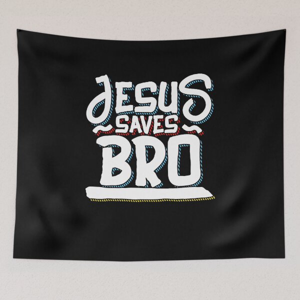 Item preview, Jesus saves bro - funny jesus designed and sold by Captain Mood.