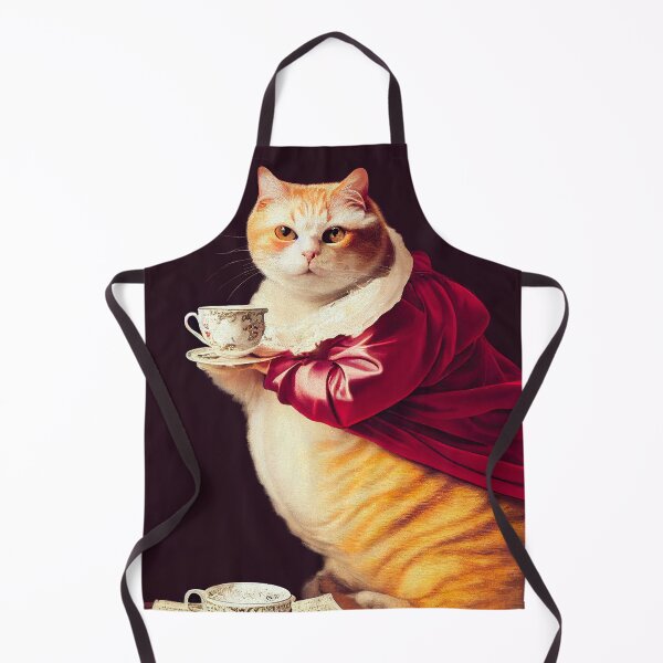 Item preview, Cat and tea designed and sold by ladarkepoque.