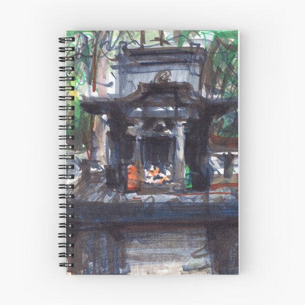 Item preview, Shrine In March - Marker Sketch designed and sold by TomuAri.