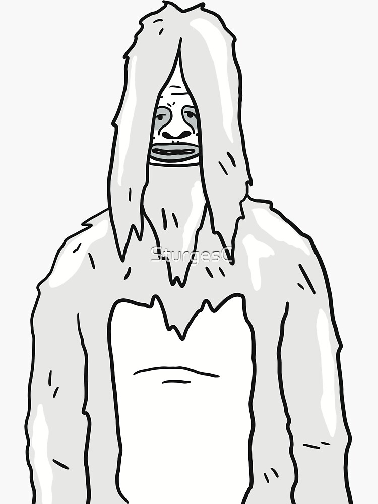 Sassy the sasquatch  Sticker for Sale by SturgesC