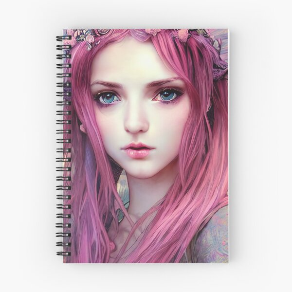 Item preview, Hermosa dama de cabello rosado designed and sold by Balefirefantasy.