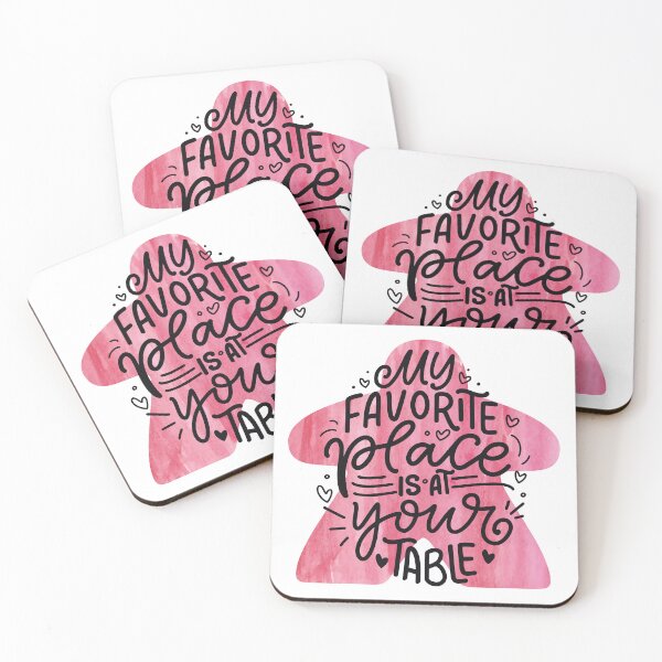 Item preview, My Favorite Place Is At Your Table - Board Game Meeple Love Saying designed and sold by BeamGeeks.