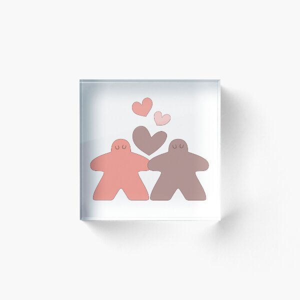 Item preview, Meeple Couple in Love - Perfect for the Board Game Couple designed and sold by BeamGeeks.