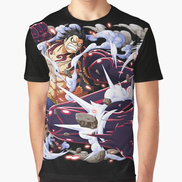 One Piece Luffy Gear 4 T-Shirt (Front & Back) – Vinyl Labz