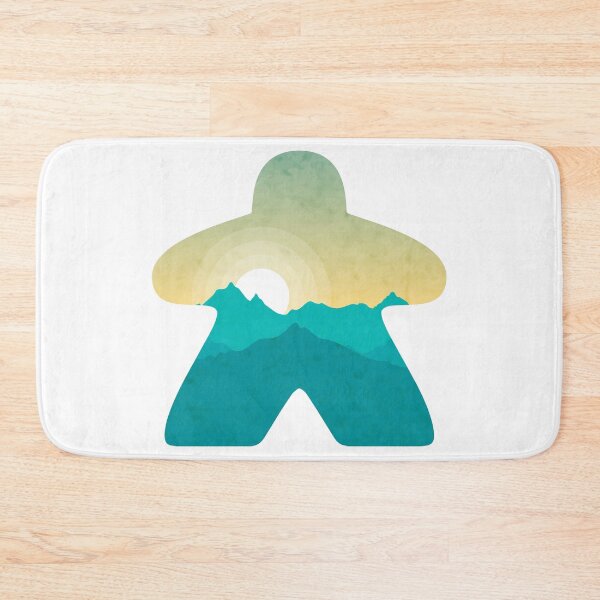 Item preview, Sunrise over the Mountain Tops Adventure Meeple Board Game Scene designed and sold by BeamGeeks.