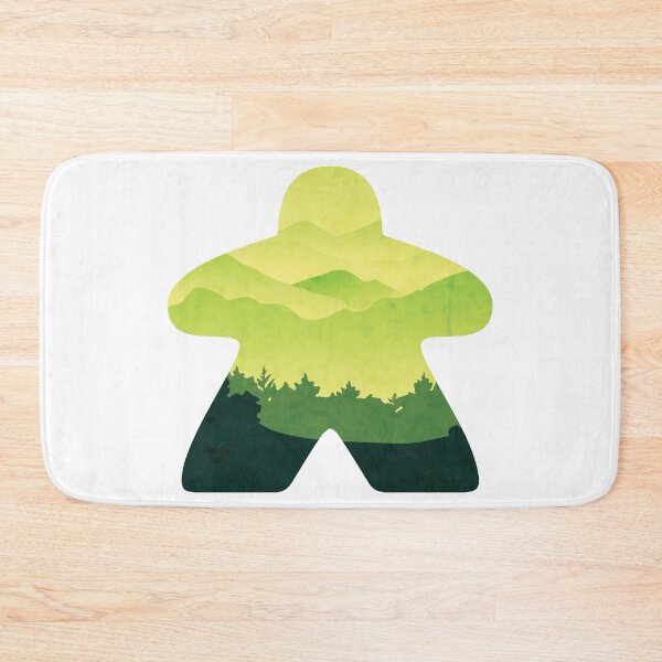 Item preview, Green Hillside Scape Meeple Board Game Adventure Scene designed and sold by BeamGeeks.