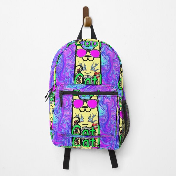 Item preview, cool cat Hipster Graffiti urban sticker designed and sold by LowEndGraphics.