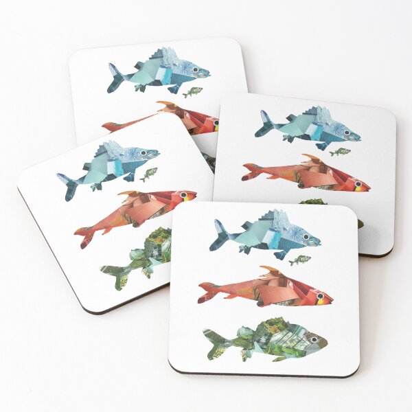 Item preview, Fish collage designed and sold by Lindyjo.