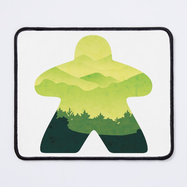 Item preview, Green Hillside Scape Meeple Board Game Adventure Scene designed and sold by BeamGeeks.