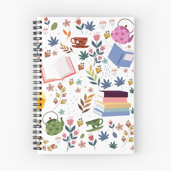 Item preview, flowery books and tea designed and sold by shirtscom.