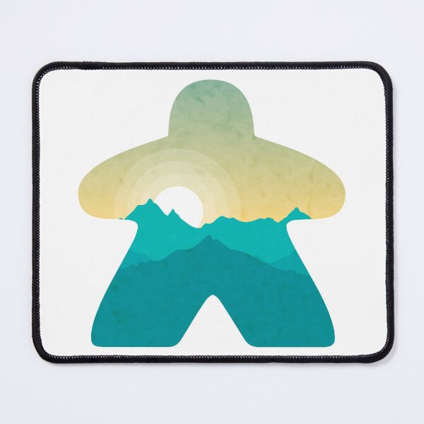Item preview, Sunrise over the Mountain Tops Adventure Meeple Board Game Scene designed and sold by BeamGeeks.
