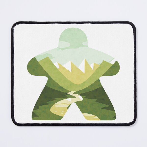 Item preview, River through the Mountain Adventure Meeple Board Game Scene designed and sold by BeamGeeks.