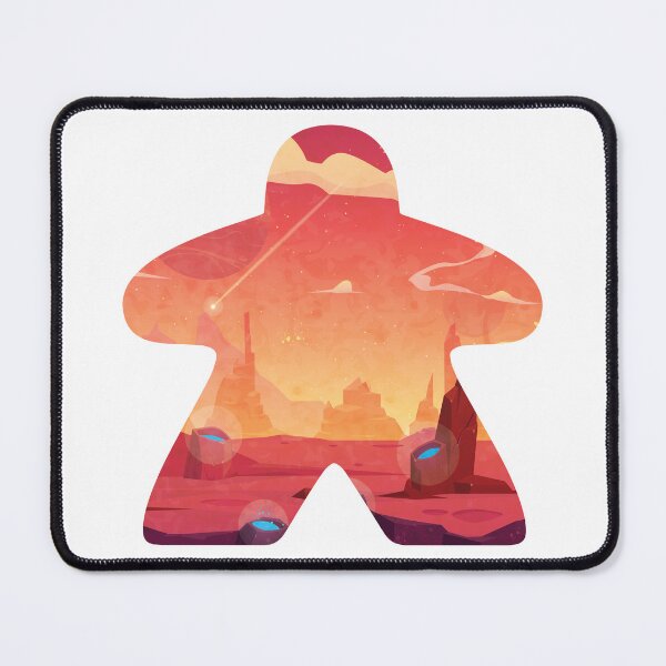 Item preview, Mars and Space themed Adventure Meeple Board Game Scene designed and sold by BeamGeeks.