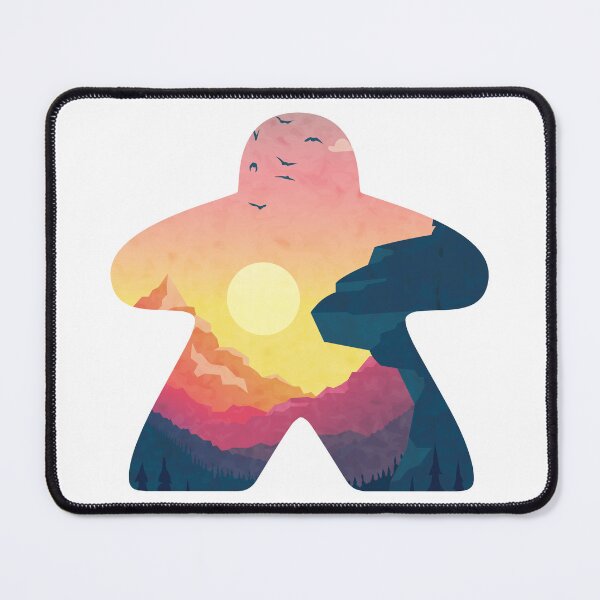Item preview, Mountain and Bird Adventure Meeple Board Game Scene designed and sold by BeamGeeks.