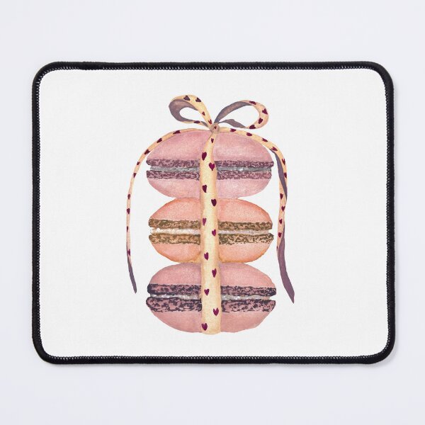 Item preview, Pink french macaroon watercolor illustration  designed and sold by Yana Mustafina | Boho Soulful Designs.