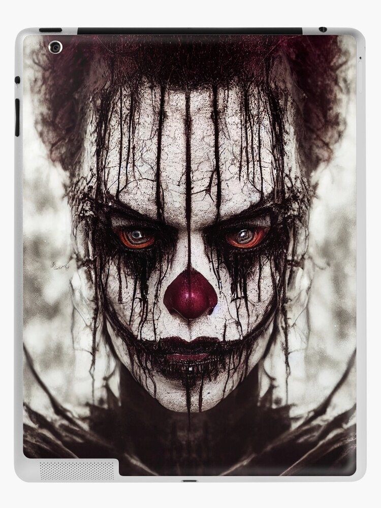 Horror movie clown - Midjourney iPad Case & Skin for Sale by AI1artist