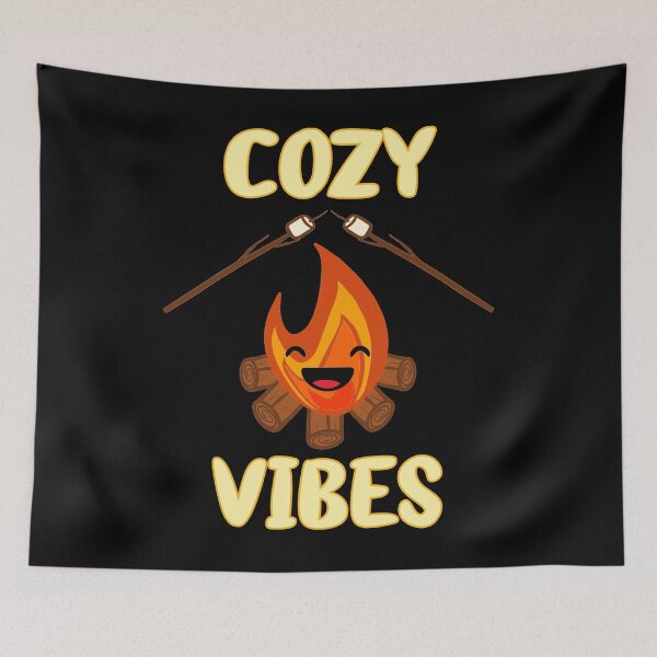 Item preview, Cozy Campfire Vibes Roasting Marshmallows for Smores designed and sold by BazaarTrades.