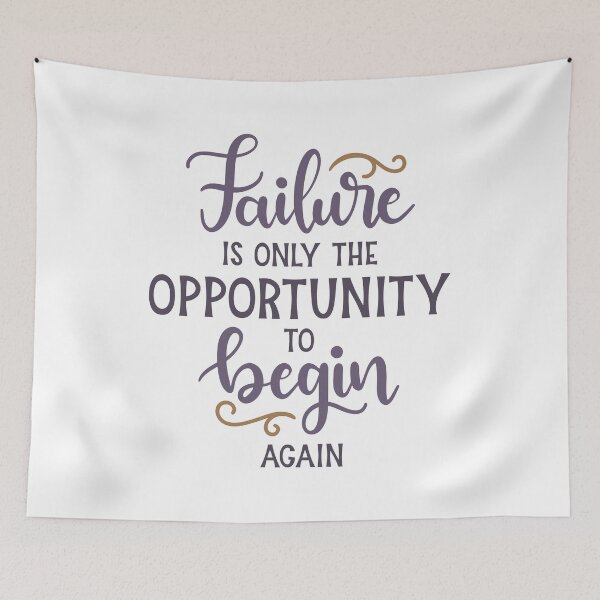 Item preview, Failure is the opportunity to start again motivational  designed and sold by Mansn.