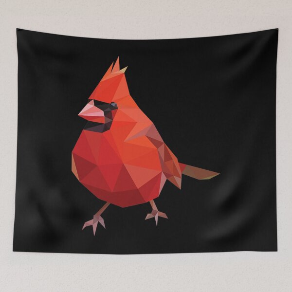 Item preview, Geometric Northern Cardinal Animal Polygonal Bird Abstract designed and sold by outlandishgastr.
