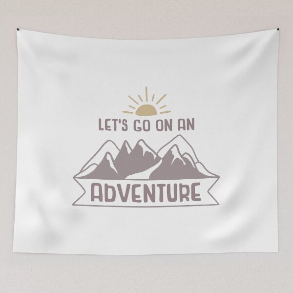 Item preview, Let's go for an adventure hiking camping designed and sold by Mansn.