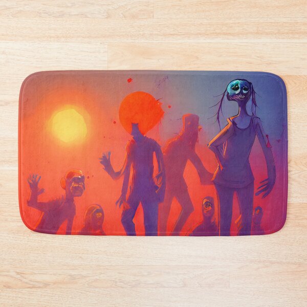Item preview, Zombie parade on Halloween night designed and sold by RebelPurpleGirl.