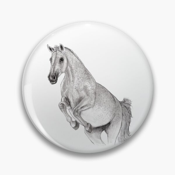Item preview, gray horse in jump designed and sold by SylvieG18.