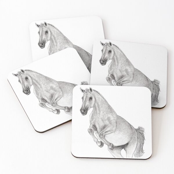 Item preview, gray horse in jump designed and sold by SylvieG18.