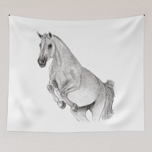 Item preview, gray horse in jump designed and sold by SylvieG18.