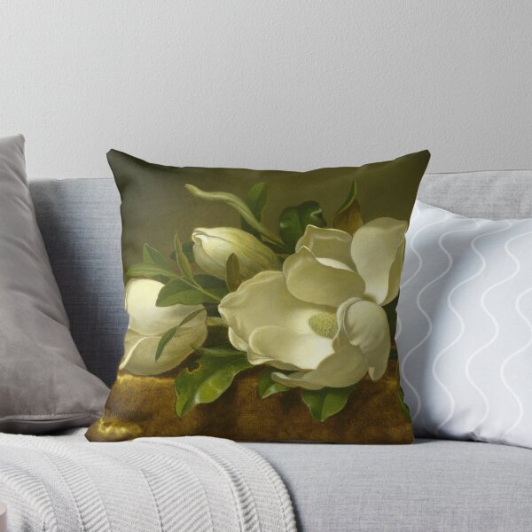 Artikel-Vorschau von Magnolien auf goldenem Samtstoff von Martin Johnson Heade, designt und verkauft von Shapes-Mania.