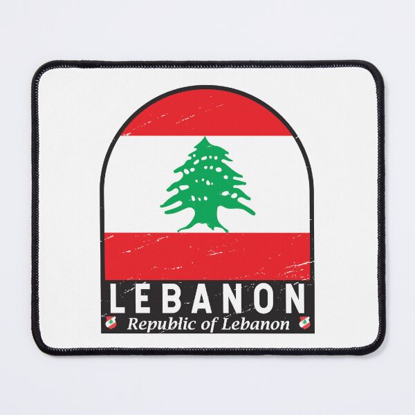 Item preview, Lebanon Flag Emblem Distressed Vintage designed and sold by KrisSidDesigns.