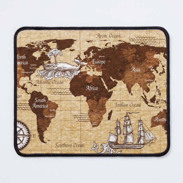 Item preview, Retro map designed and sold by OneShirt99.