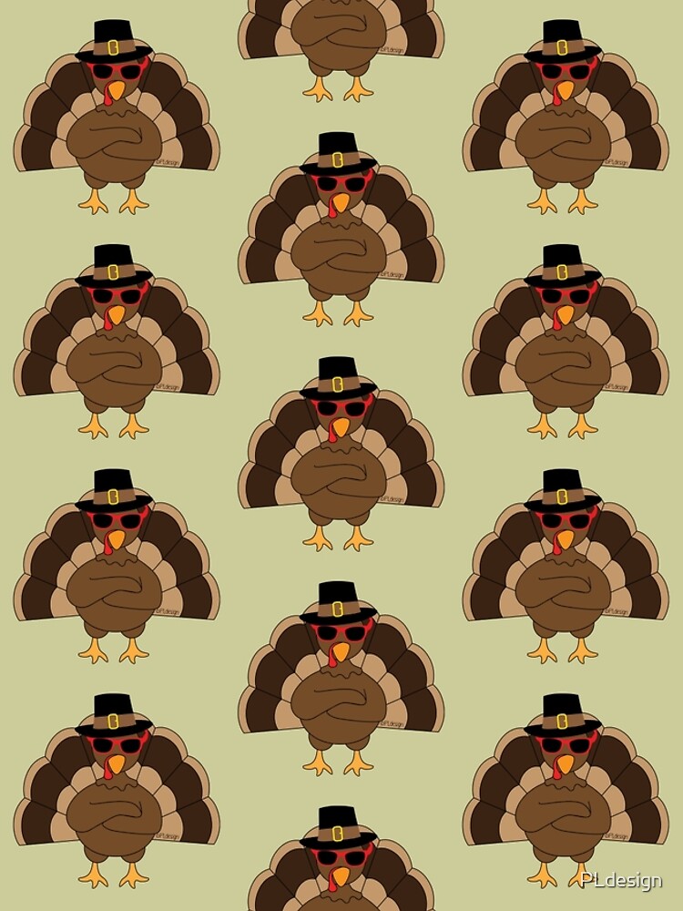 Cool Turkey with sunglasses Happy Thanksgiving by PLdesign