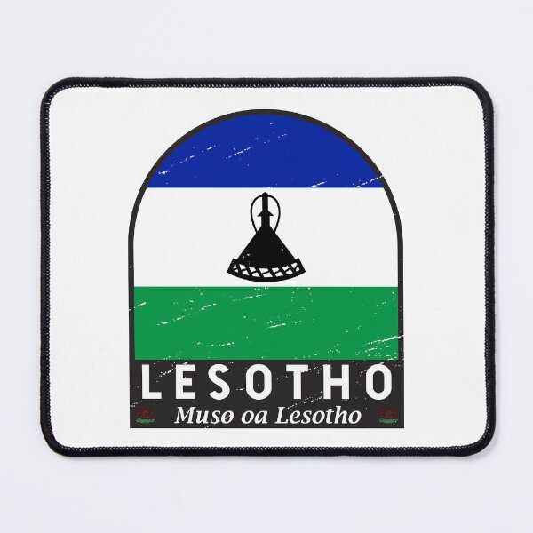Item preview, Lesotho Flag Emblem Distressed Vintage designed and sold by KrisSidDesigns.