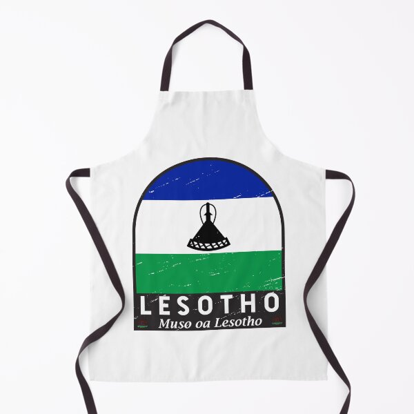 Item preview, Lesotho Flag Emblem Distressed Vintage designed and sold by KrisSidDesigns.