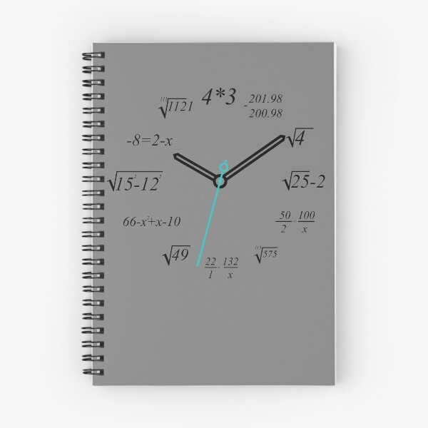 Item preview, Math Clock Nerdy Math Teacher Math Student Math Clock Gear designed and sold by DynamicDesign.