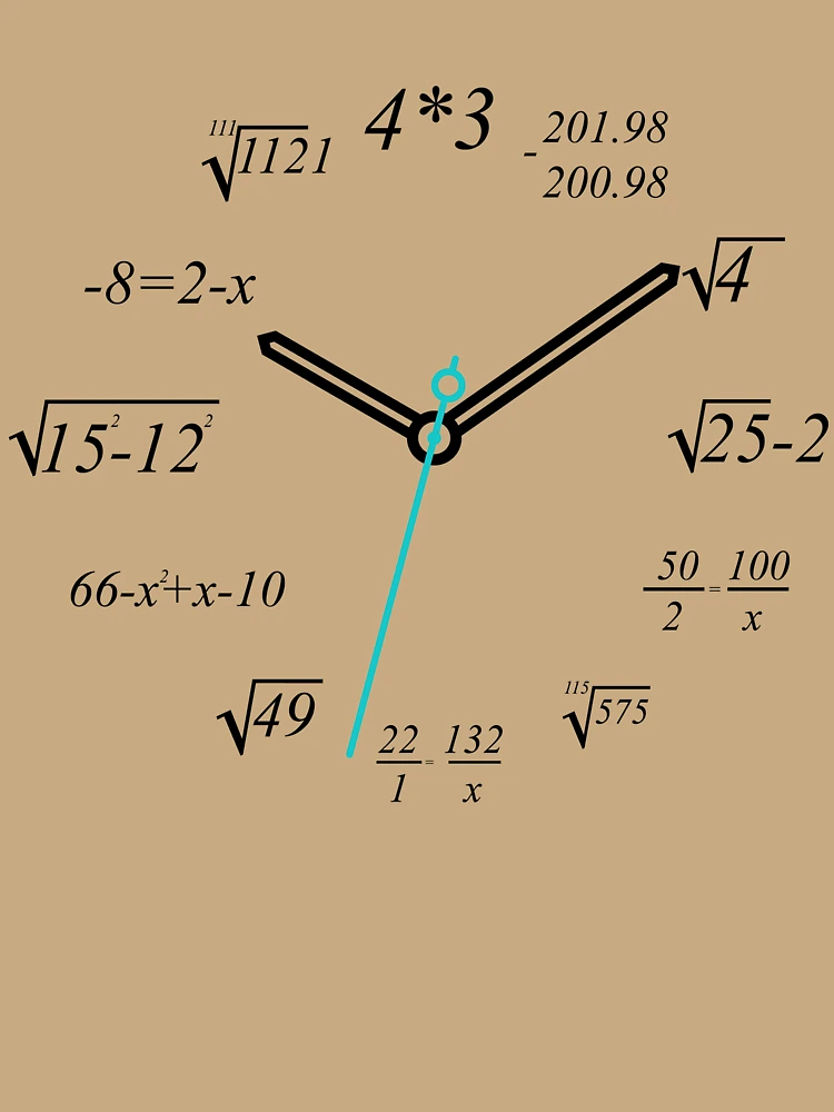 Thumbnail 6 of 6, Premium Oversized Hoodie, Math Clock Nerdy Math Teacher Math Student Math Clock Gear designed and sold by DynamicDesign.