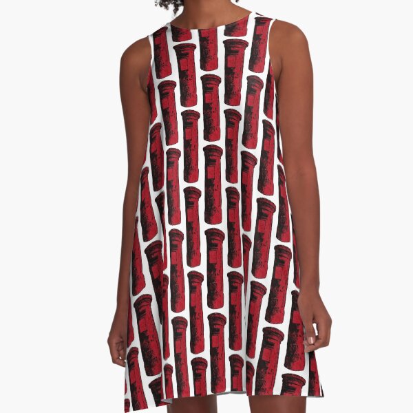 British Postbox A-Line Dress