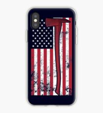 American Fire Service (blue) iPhone Case