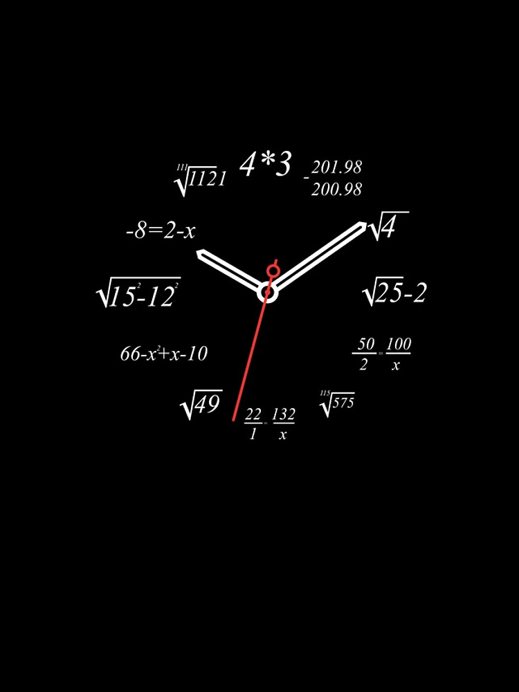 Thumbnail 4 of 4, Samsung Galaxy Phone Case, Math Clock Nerdy Math Teacher Math Student Math Clock Gear designed and sold by DynamicDesign.