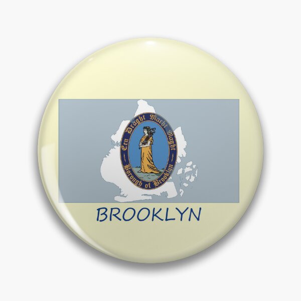 Item preview, Brooklyn Flag Map designed and sold by TransportTees.