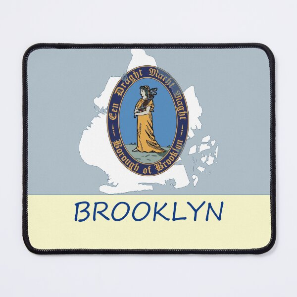 Item preview, Brooklyn Flag Map designed and sold by TransportTees.