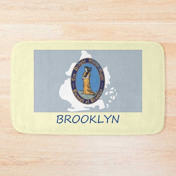 Item preview, Brooklyn Flag Map designed and sold by TransportTees.