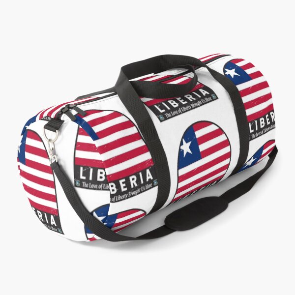 Item preview, Liberia Flag Emblem Distressed Vintage designed and sold by KrisSidDesigns.