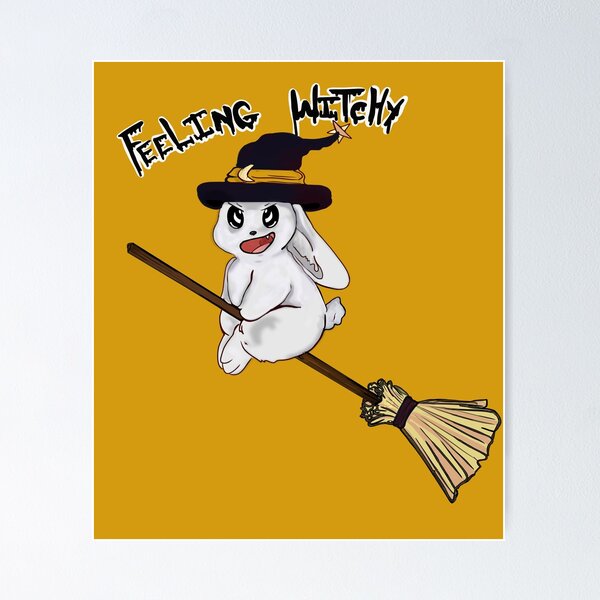 Item preview, Feeling witchy (rabbit) designed and sold by NeutralDragons.