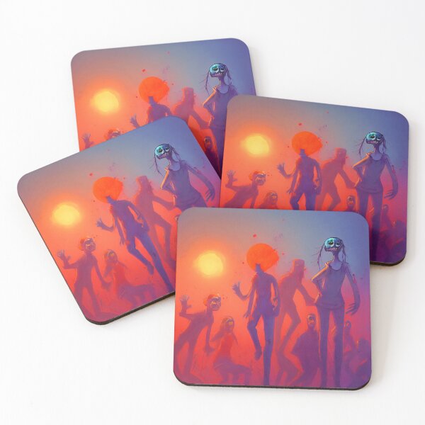 Item preview, Zombie parade on Halloween night designed and sold by RebelPurpleGirl.