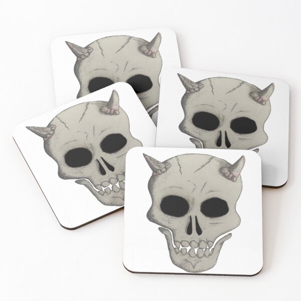 Item preview, Horned skull designed and sold by Art by Dom G.