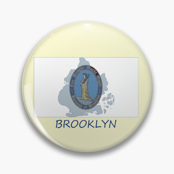 Item preview, Brooklyn Flag Map designed and sold by TransportTees.